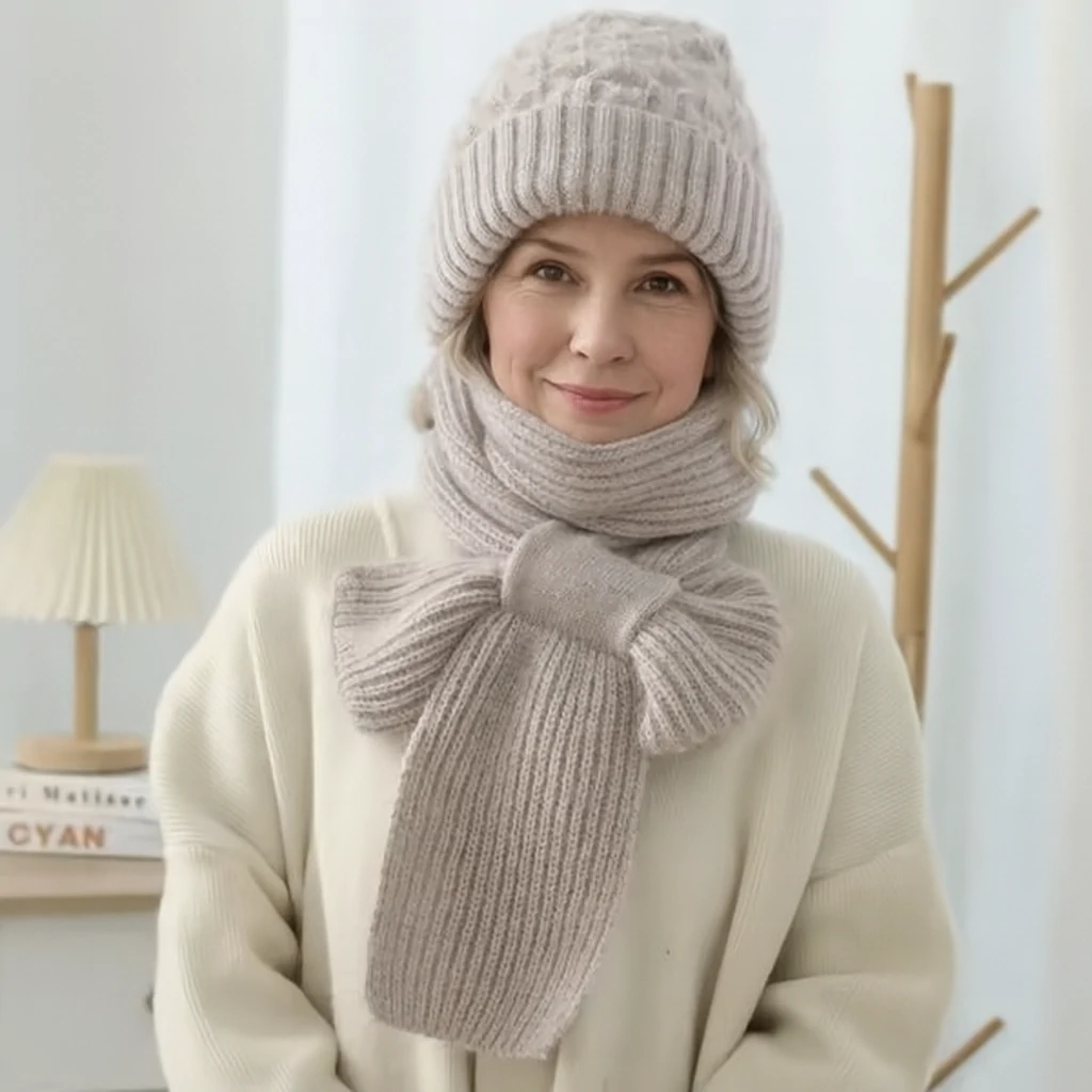 Moteriška Kepurė su Šaliku - Image 4