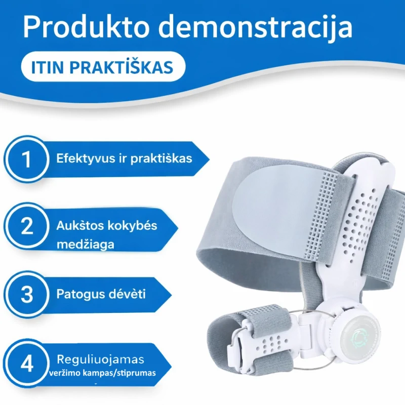 Korekcinis Didžiojo Pėdos Piršto Įtvaras (Reguliuojamas) - Image 3